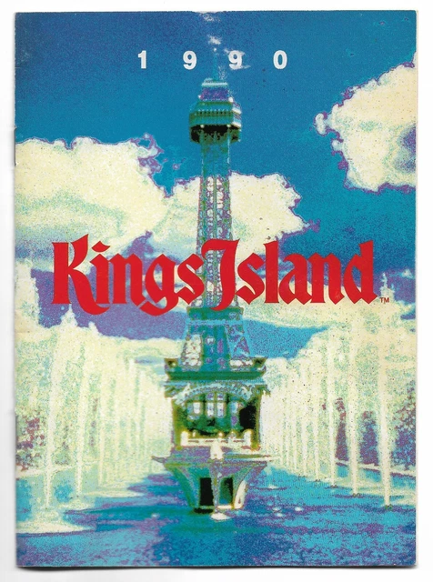 KINGS ISLAND AMUSEMENT Park Map Brochure Guide Cincinnati John Deere Ad