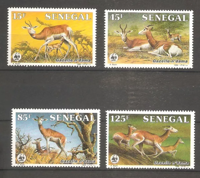 Antilopen WWF 1986 Senegal 875/878 postfrisch