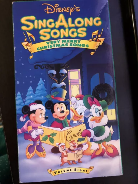 DISNEY SING ALONG Songs: A Very Merry Christmas V. 8 VHS Video ...