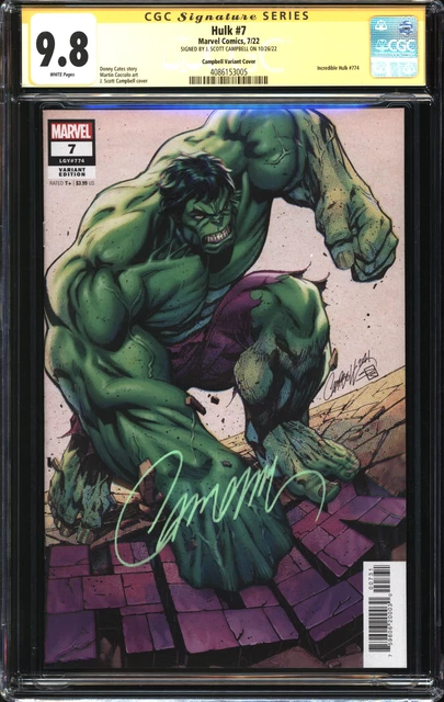 Hulk (2022) #1 J. Scott Campbell Variant CGC Signature Series 9.8 NM/MT