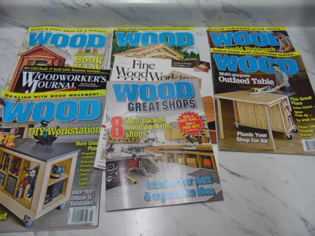 🎆Wood Magazine Lot of 8 (Jan Mar  May July Sept Better Homes & Gardens🎆