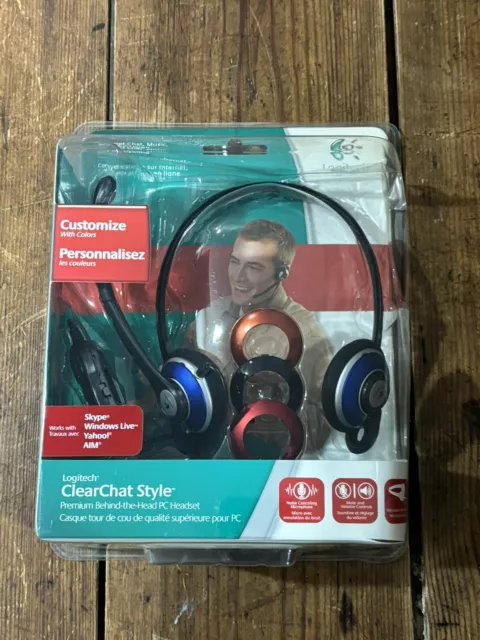 New in Box | Logitech | ClearChat Style Premium Behind the Head PC Headset