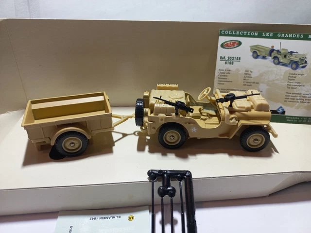 R412 Solido Verem V9534 Moto Voiture Militaire 1/43 1:43 Jeep Willys USA verte - Collection