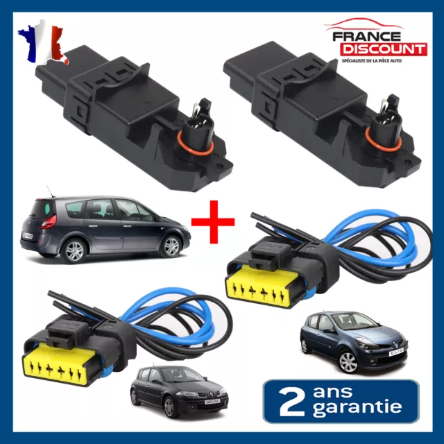 2x Lot Prise fiche + Module TEMIC compatible Clio 3 Espace 4 Megane 2 Scenic 2