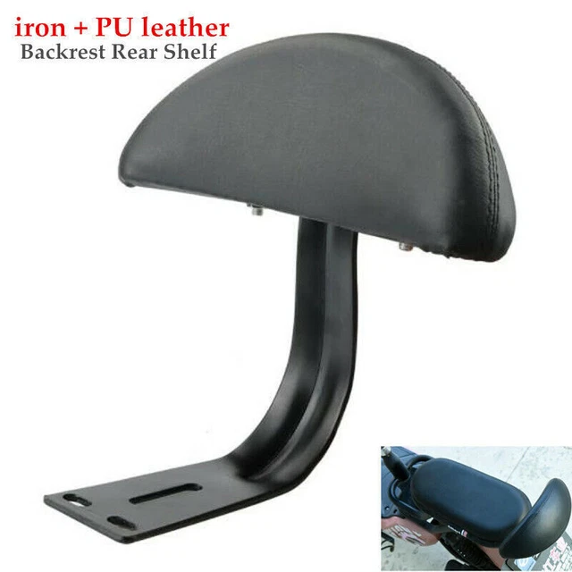 Motorcycle Scooter Rear Backrest Passenger Seat Cushion Back Rest Soft Pad Part