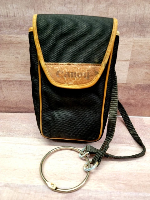 Vintage Canon 35mm Point and Shoot Camera Case Cover Pouch Black & Brown