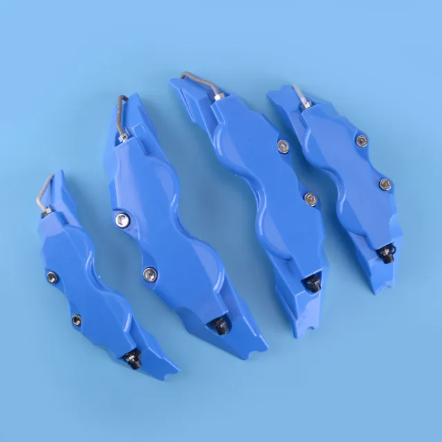 4Pcs Blue Car Front&Rear Disc Brake Caliper Cover Fit For 14-17 Inch Wheels zy