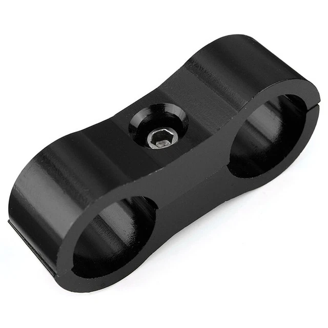 Robusto nero anodizzato 10 AN tubo separatore morsetto adattatore per olio/forza