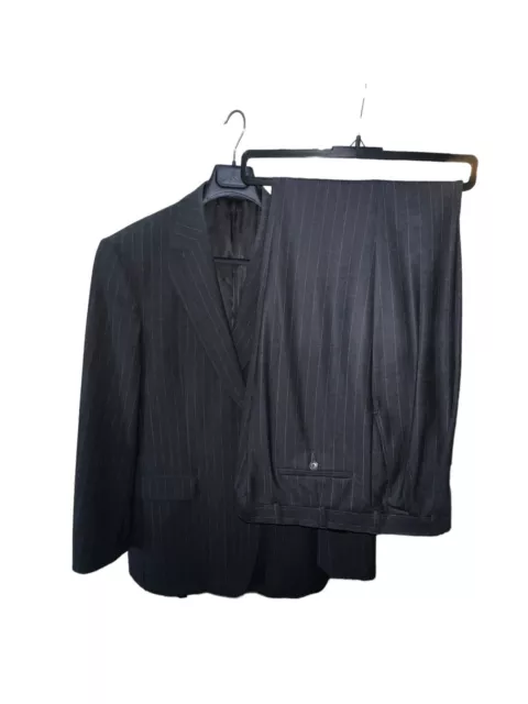 Brooks Brothers 346 Suit Men's 42R Jacket 36”x31” Pants 97% Wool Gray Stripe
