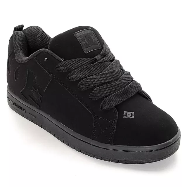 DC Shoes Herren Court Graffik Sneaker Schuhe Schwarz Kicks Turnschuhe R Sport