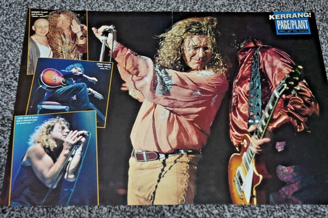 ROBERT PLANT / JIMMY PAGE large A3 size glossy magazine ART vintage