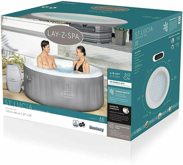 LAYZSPA ST LUCIA AirJet Hot Tub 3 Person Lazy spa 2021 Quick