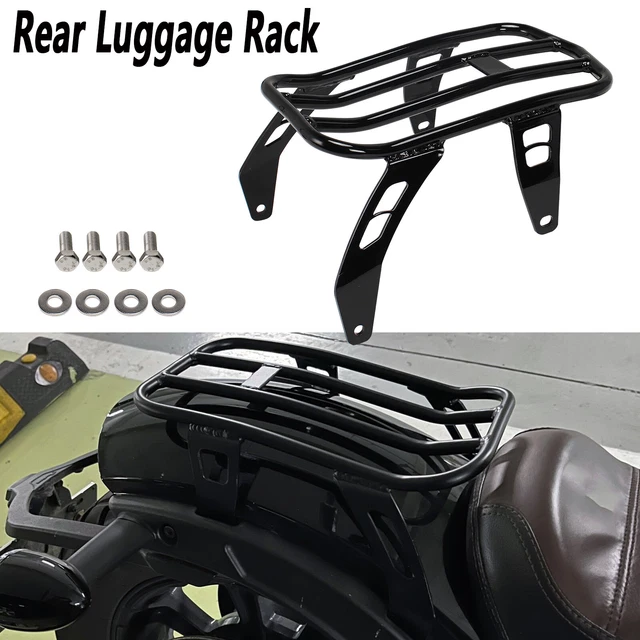 Indian Scout Rear Rack REAR LUGGAGE RACK Steel For Indian Scout Bobber Twenty/ABS Sixty/ABS ...