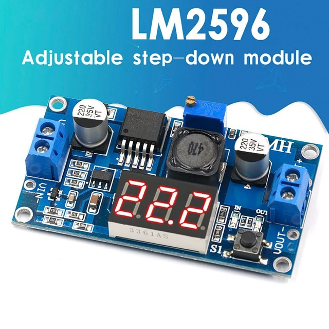 DIANN LM2596HV Buck Converter Module – AC/DC To DC Step-Down Voltage Regulator (2-Pack)