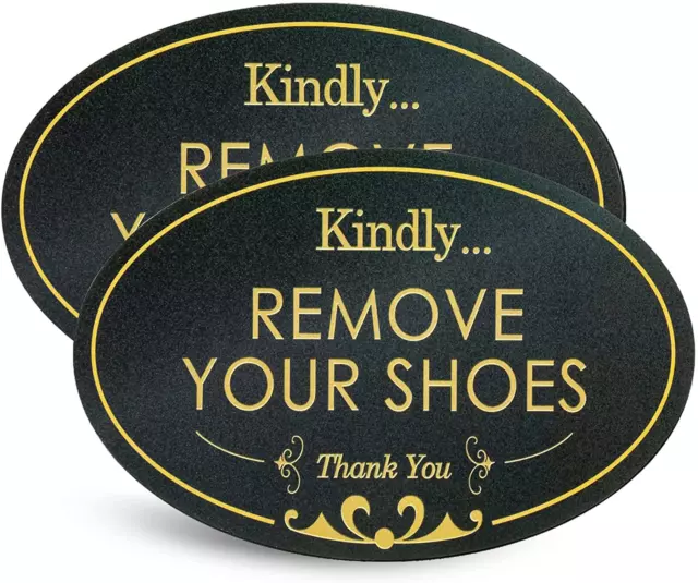 Kindly Remove Your Shoes - Please Take Your Shoes Off No Shoes Sign Home Office