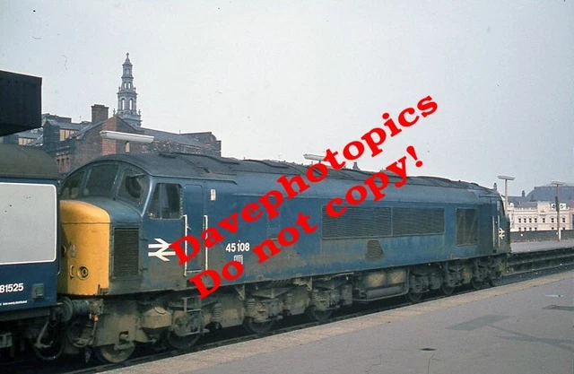 ORIGINAL 35MM Slide Diesel/Steam Train/Railway 45108 To Scarborough ...