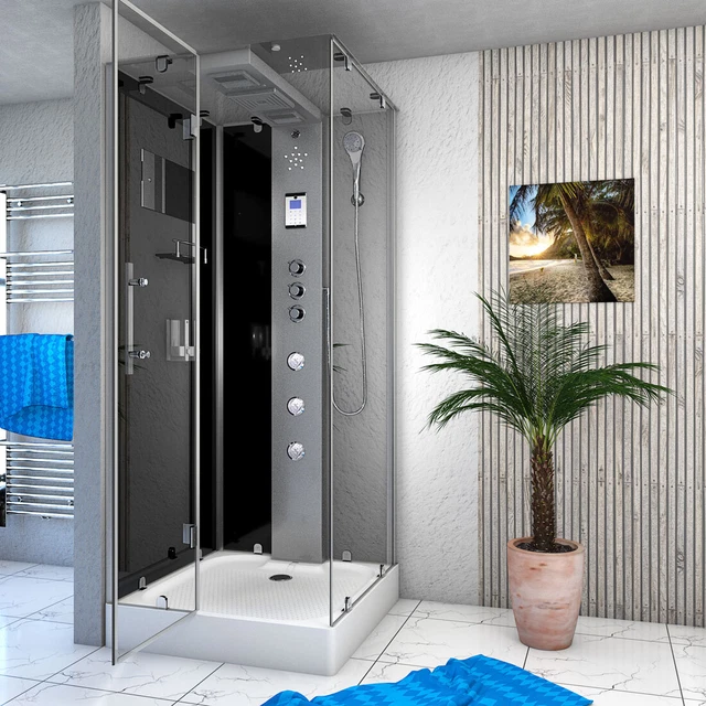 AcquaVapore doccia a vapore timbro doccia sauna doccia box doccia D38-23L3 100x100cm