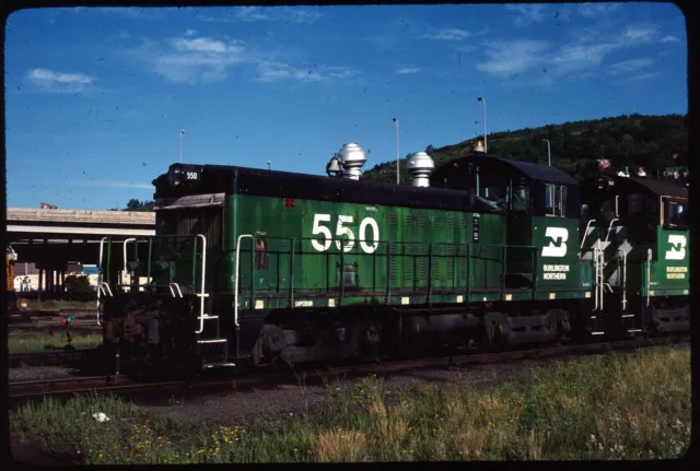 Original Rail Slide - BN Burlington Northern 550 Duluth MN 9-5-1983