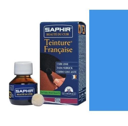 Teinture Francaise  Base Bleu 23 Cuir Lisse Daim Nubuck Saphir Avel