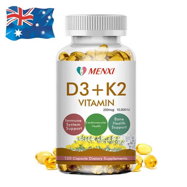 Vitamin D3 10000IU and K2 MK-7 250mcg - 120 Tablets - Immune Support Wellness AU