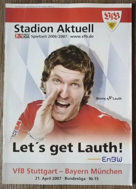 Programm Bundesliga 2006/07 VfB Stuttgart - Bayern München