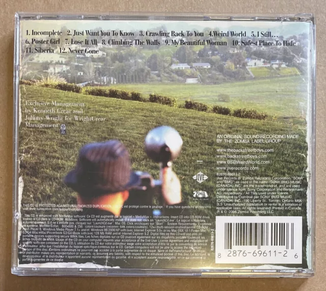Never Gone by Backstreet Boys (CD, Jun-2005, Jive) NEW SEALED CD