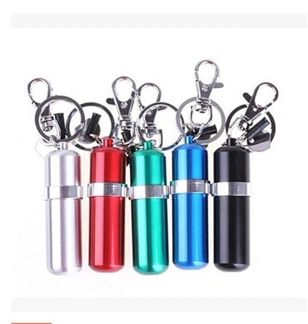 Portable Mini Stainless Steel Alcohol Burner Lamp With Keychain Keyring EL