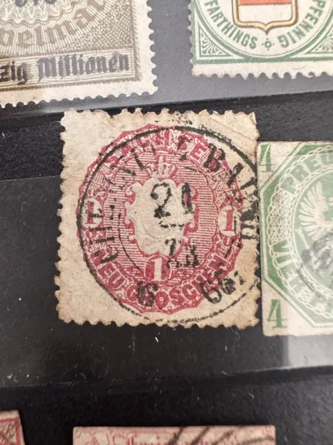 Altdeutschland Bestand auf Steckkarte  Sachsen Preussen Bayern Heligoland Usw.