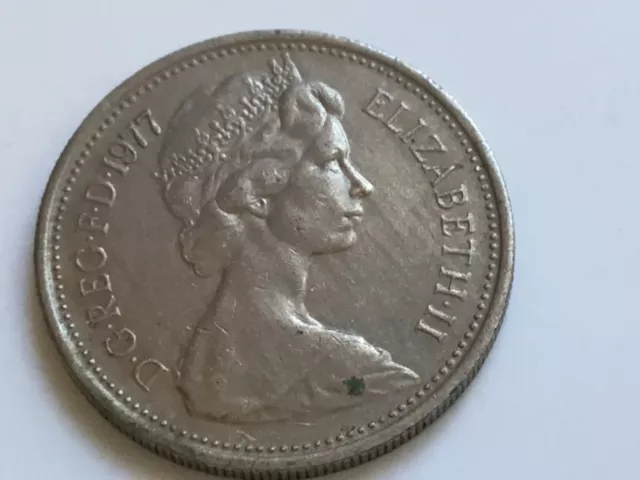 1977 Elizabeth II British 5p five pence