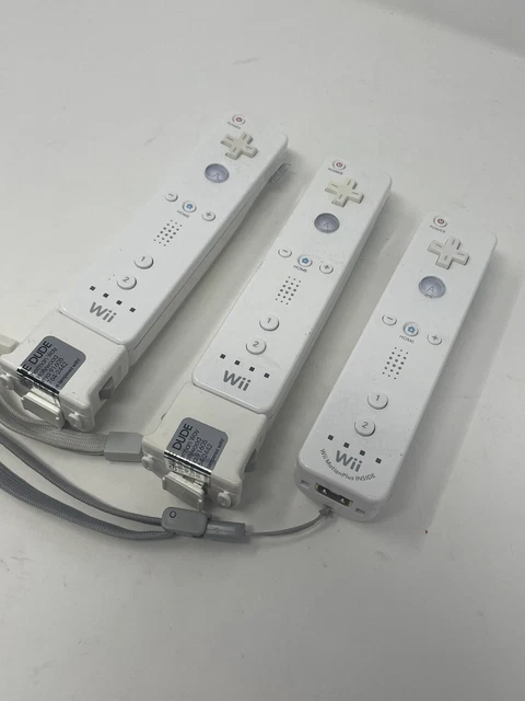 2 Official Genuine Nintendo Wii Motion Plus Adapter OEM MotionPlus + 3 Controlle