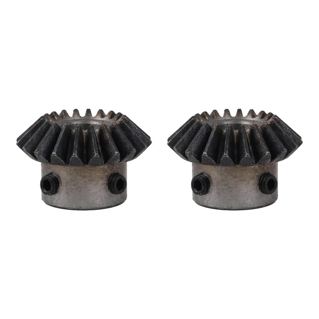 CNBTR 45 Steel 1.5 Modulus Silver 10Mm Hole Diameter Tapered Bevel Gear Wheel 2