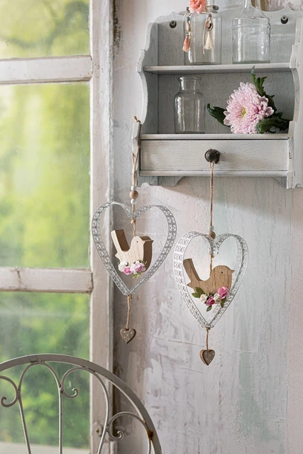 Salvare Set 2x Herzhänger " Uccellini ",2er Set,Decorazione Deco Abitare