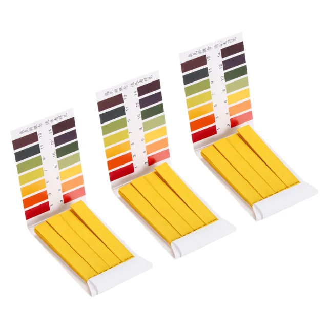 3pcs pH1-14 Test Strips 80 Litmus Indicator Paper Tester Alkaline Acid Testing