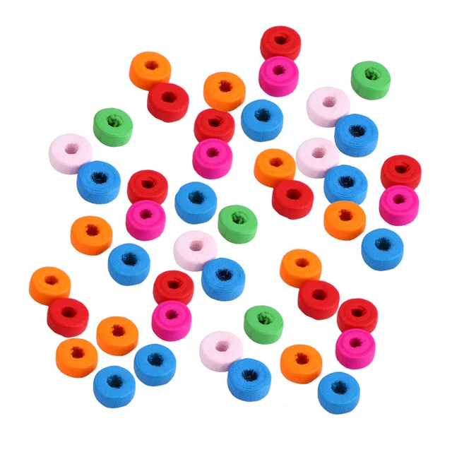200 Pcs Kids Craft Beads Colored Wooden Beads Chokers Kids Beads Kids Jewelry