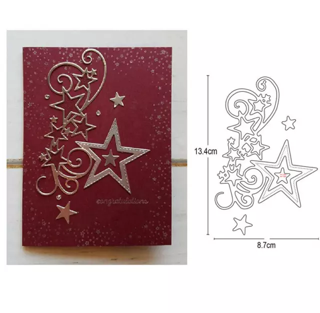 Star Edge Metal Cutting Dies Stencil Scrapbooking Embossing Album Craft