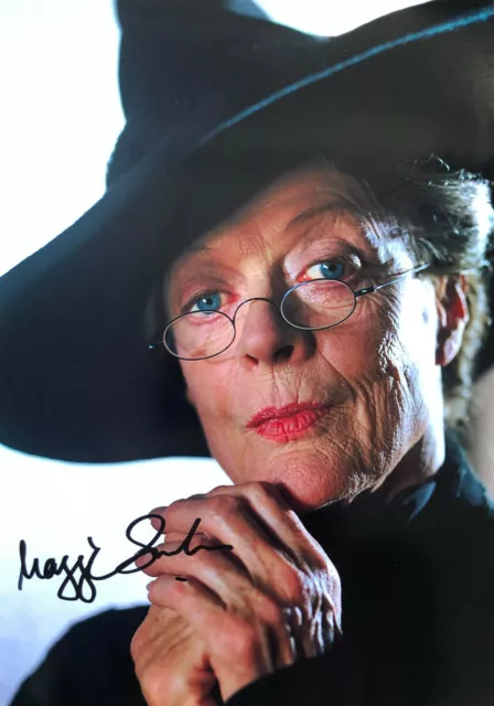 MAGGIE SMITH Original Autogramm signiertes Foto Top Portrait Harry Potter Coa