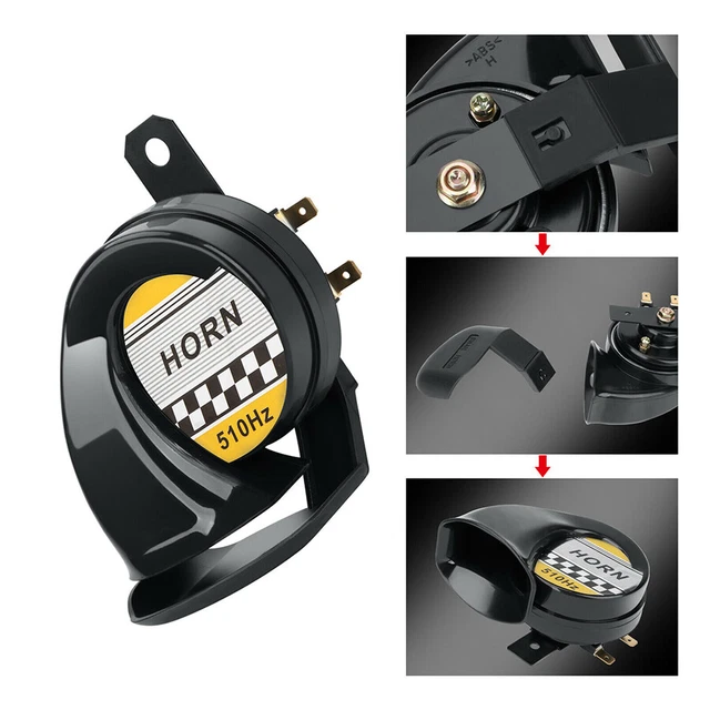 12V Snail Single Air Horn Waterproof 130DB For Car Motorcycle Boat SUV RV Yacht