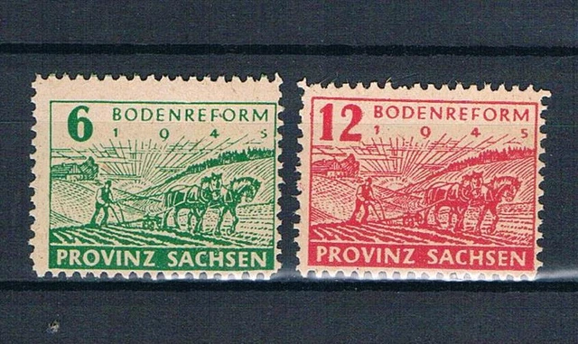 Alliierte Besetzung Provinz Sachsen Mi.nr. 85 A wa - 86 A wa,postfrisch