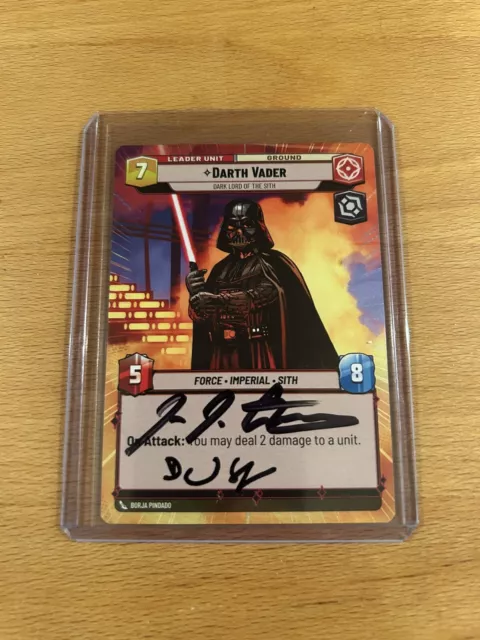 Star Wars Unlimited TCG - Signed Pre-Release Promos Darth Vader & Luke Skywalker 3