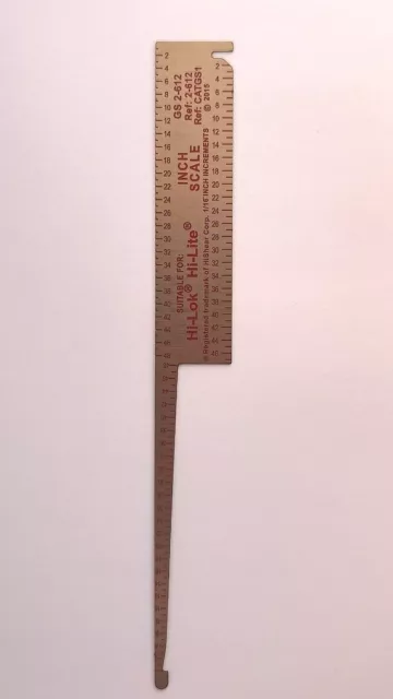 1x AIRCRAFT DIPPER GAUGE, SHEETMETAL, AVIATION, MECHANIC TOOL 