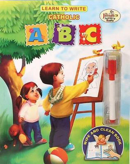 Learn to Write: Catholic A, B, C [With Dry Erase Marker] by Catholic Book Publis