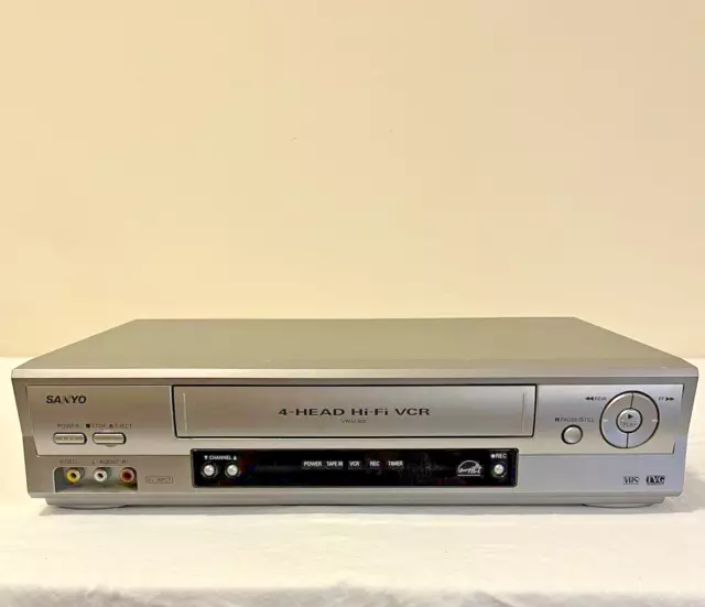 Sanyo VCR VWM-900 VHS 4-Head VCR VHS Video Cassette Recorder - Tested Works!