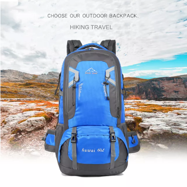 40L/60L Waterproof Outdoor Hiking Backpack Camping Outdoor Trekking Bag