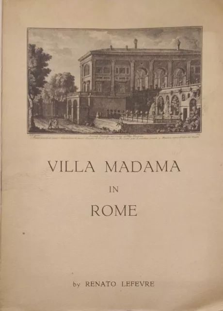 Villa Madama in Rome. . Renato Lefevre. 1951. .