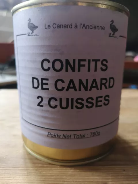 Confit De Canard 2 Cuisses 760G