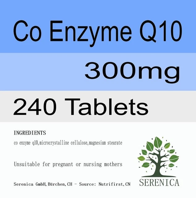 Ubiquinol Co Enzyme Q10 300mg COQ10 Vitamin x 240 Tablets