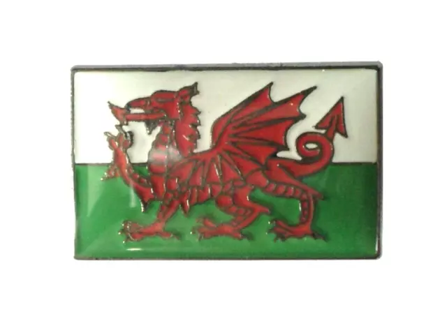 Wales National Flag Welsh Red Dragon Metal Enamel Badge 19mm Lapel Pin NEW