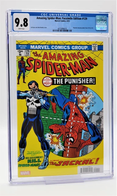 Amazing Spider-Man Facsimile Edition #129 CGC 9.8 1st Appearance of Punisher