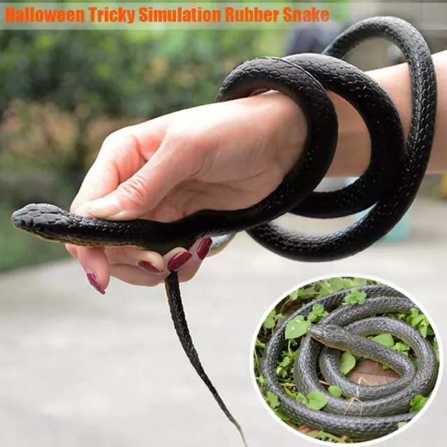 Fake Realistic Snake Lifelike Real Scary Rubber Trick Toy Prank Party Joke Gift
