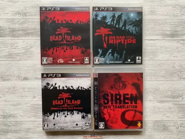 SONY PS3 Dead Island & Riptide & Zombie of the Year Edition & SIREN from Japan